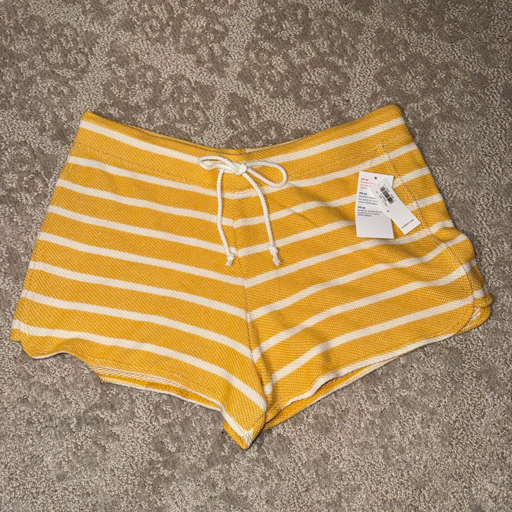 Old Navy Mustard and Cream Striped Garment